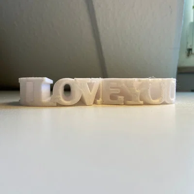 Mô hình trái tim I Love You - Món quà in 3D đầy lãng mạn