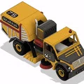 Xe Quét Đường Màu Vàng (Yellow Street Sweeper Truck) - Thumbnail 3