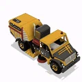 Xe Quét Đường Màu Vàng (Yellow Street Sweeper Truck) - Thumbnail 7