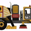 Xe Quét Đường Màu Vàng (Yellow Street Sweeper Truck) - Thumbnail 9