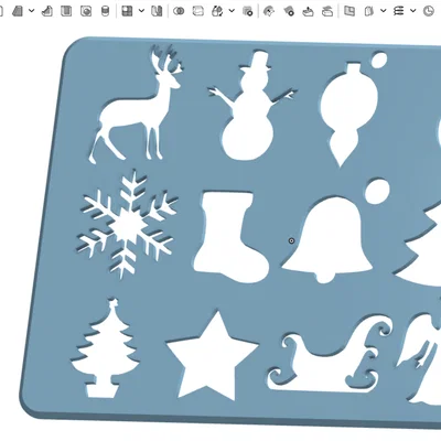 Bộ Khuôn Tô (Stencil) Giáng Sinh – Christmas Stencils Template
