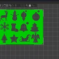 Bộ Khuôn Tô (Stencil) Giáng Sinh – Christmas Stencils Template - Thumbnail 2