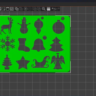 Bộ Khuôn Tô (Stencil) Giáng Sinh – Christmas Stencils Template