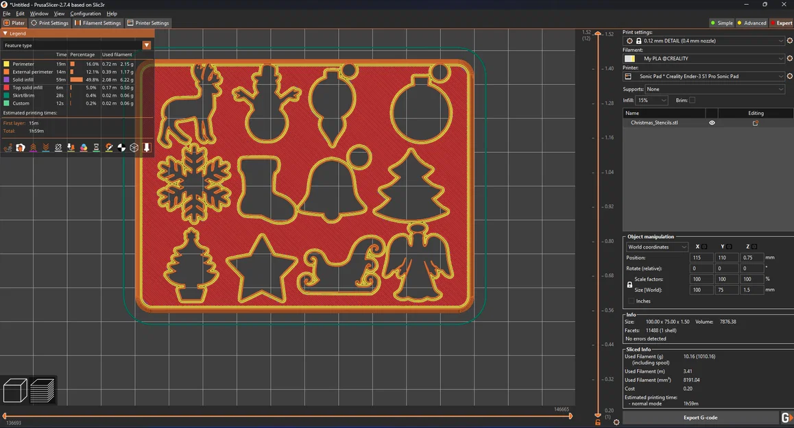 Bộ Khuôn Tô (Stencil) Giáng Sinh – Christmas Stencils Template - Image 3