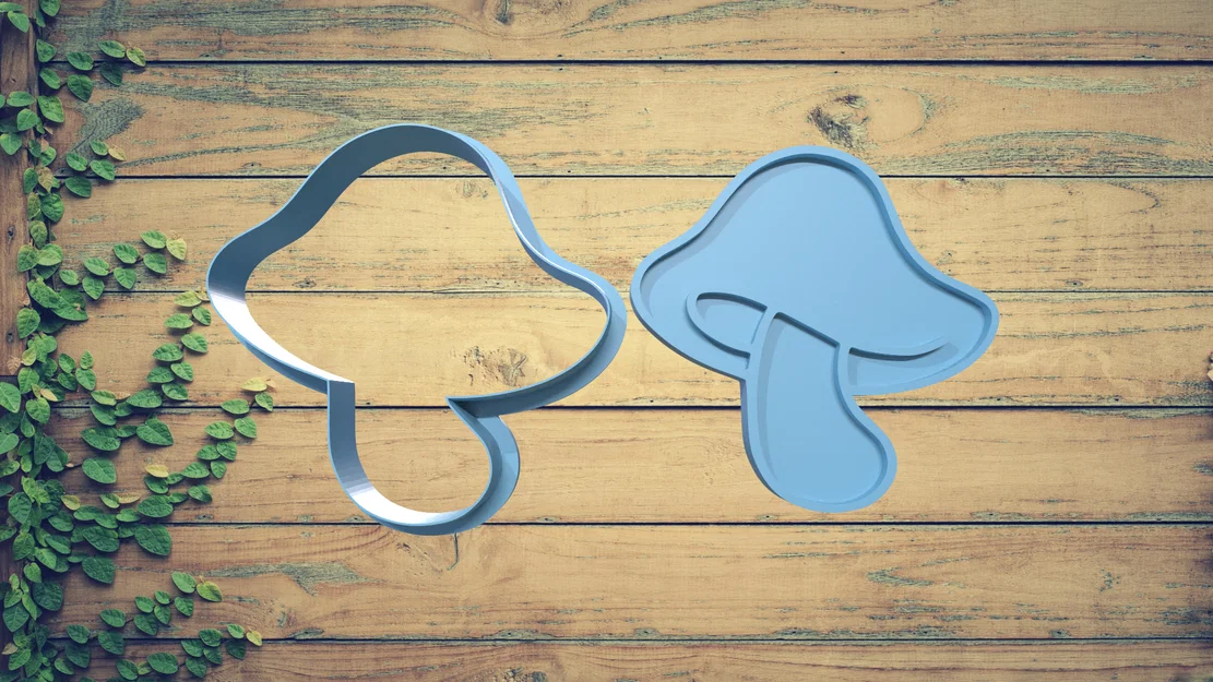 Bộ Khuôn Cắt Bánh Quy Hình Nấm Đáng Yêu (Mushroom Cookie Cutter) - Image 5