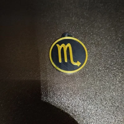 Móc khóa cung hoàng đạo Bọ Cạp Scorpio in 3D cá tính