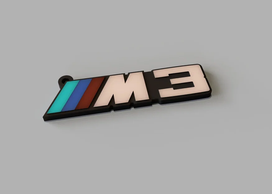 Móc khóa BMW M3 thiết kế 3D cá tính cho tín đồ xe hơi - Image 1