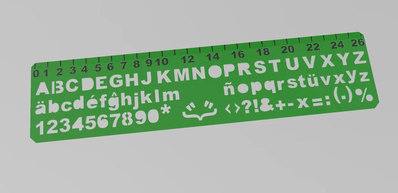 Thước chữ cái cho bé (Regla alfabética infancia) - Image 1