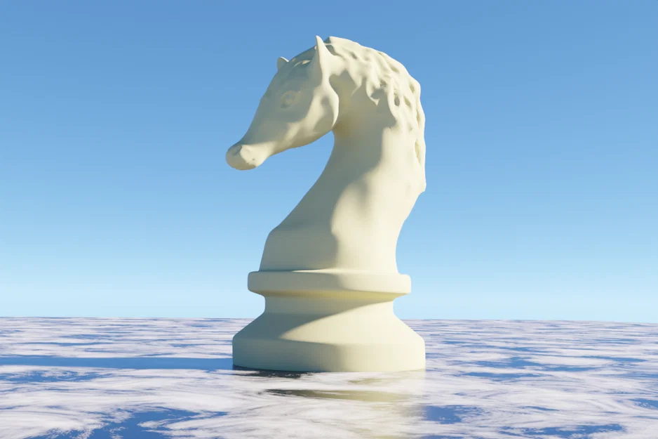 Mã Cờ Tướng 3D High-Poly (Chess Horse) - Image 1