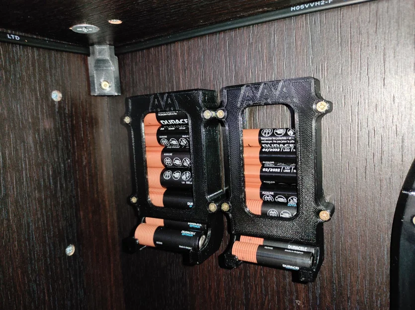 Bộ giá đỡ pin treo tường tiện ích cho pin AA và AAA - Image 2