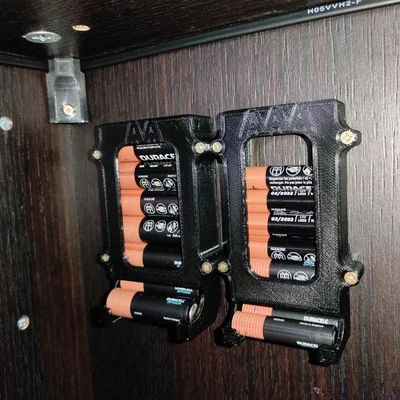 Bộ giá đỡ pin treo tường tiện ích cho pin AA và AAA