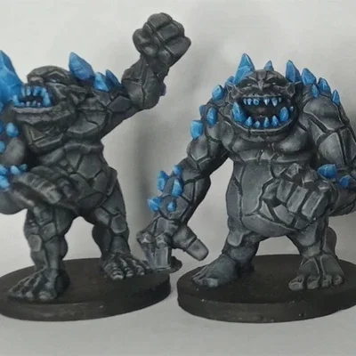 Mô hình 3D Cave Troll chi tiết cho D&D và Pathfinder 2e