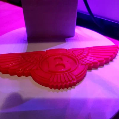 Mô hình logo Bentley - Biểu tượng xe hơi sang trọng in 3D