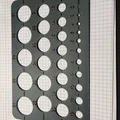 Thước vẽ hình tròn Circle Stencil 1-31mm in 3D chuyên dụng - Thumbnail 1