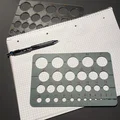 Thước vẽ hình tròn Circle Stencil 1-31mm in 3D chuyên dụng - Thumbnail 2