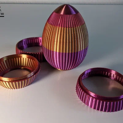 Hộp trứng Phục Sinh ren vặn (Threaded) – Puzzle Box 7 mảnh