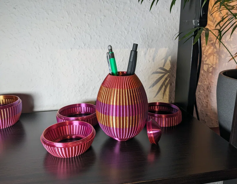 Hộp trứng Phục Sinh ren vặn (Threaded) – Puzzle Box 7 mảnh - Image 2