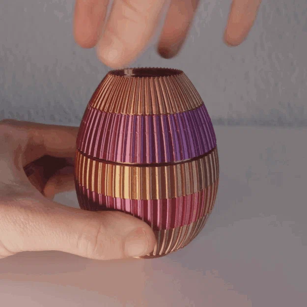 Hộp trứng Phục Sinh ren vặn (Threaded) – Puzzle Box 7 mảnh - Image 3