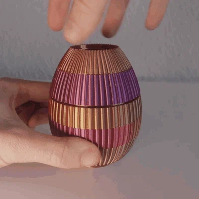 Hộp trứng Phục Sinh ren vặn (Threaded) – Puzzle Box 7 mảnh