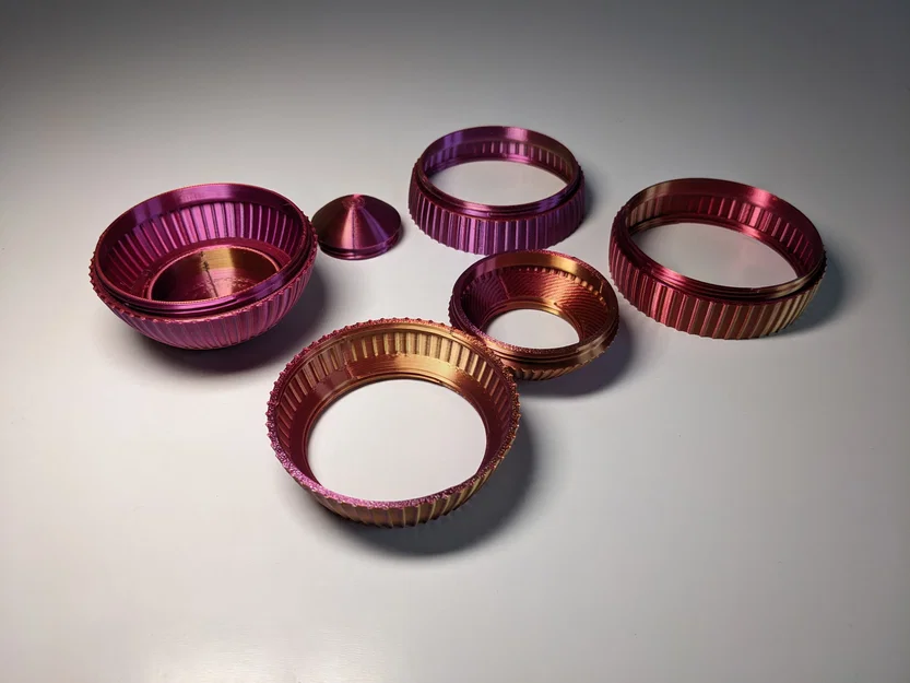 Hộp trứng Phục Sinh ren vặn (Threaded) – Puzzle Box 7 mảnh - Image 5