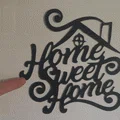 Mẫu trang trí treo tường Home Sweet Home nghệ thuật 2D cho không gian sống - Thumbnail 1