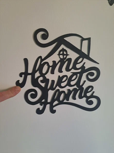 Mẫu trang trí treo tường Home Sweet Home nghệ thuật 2D cho không gian sống - Image 4