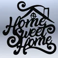 Mẫu trang trí treo tường Home Sweet Home nghệ thuật 2D cho không gian sống - Thumbnail 5