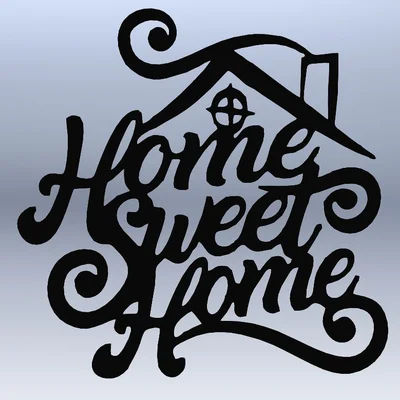 Mẫu trang trí treo tường Home Sweet Home nghệ thuật 2D cho… 5