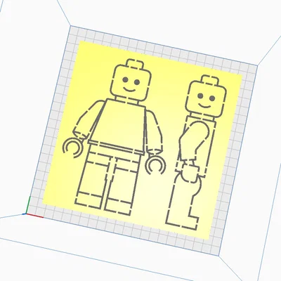 Khuôn Vẽ Mẫu Nhân Vật Lego (Lego Figure Drawing Template) Dễ Dàng