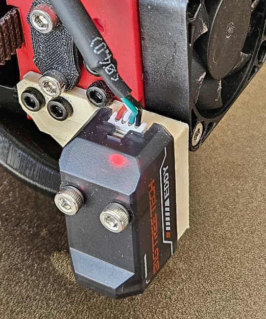 Ngàm gắn cảm biến BTT Eddy cho đầu in Eva3 trên RatRig V-Core 3 - Image 1