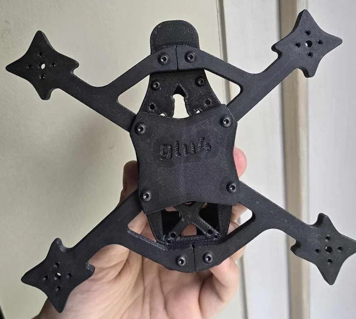 Khung Glu4 4" FPV Drone Frame in 3D (Freestyle, bền, hỗ trợ 20x20/30x30) - Image 2