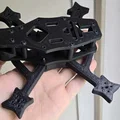 Khung Glu4 4" FPV Drone Frame in 3D (Freestyle, bền, hỗ trợ 20x20/30x30) - Thumbnail 3
