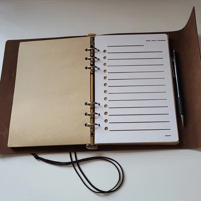 Template ghi chú cho sổ A5 kẹp 6 vòng (6 ring binder)