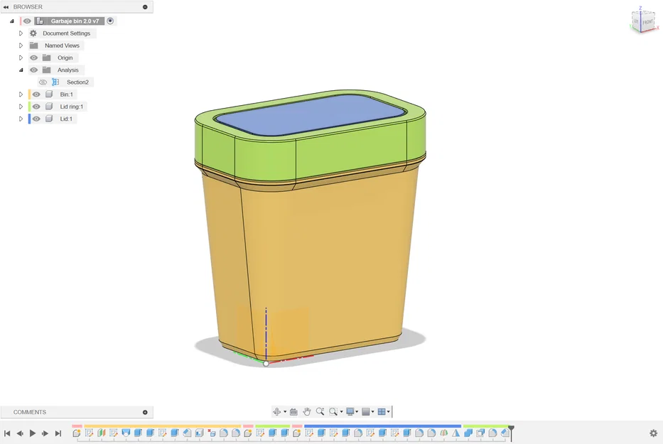 Thùng rác mini tham số (parametric) để bàn - Image 2
