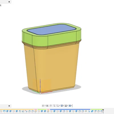 Thùng rác mini tham số (parametric) để bàn