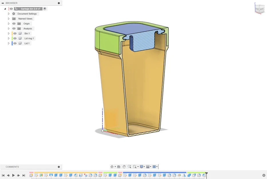 Thùng rác mini tham số (parametric) để bàn - Image 3