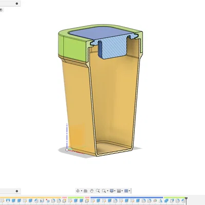 Thùng rác mini tham số (parametric) để bàn