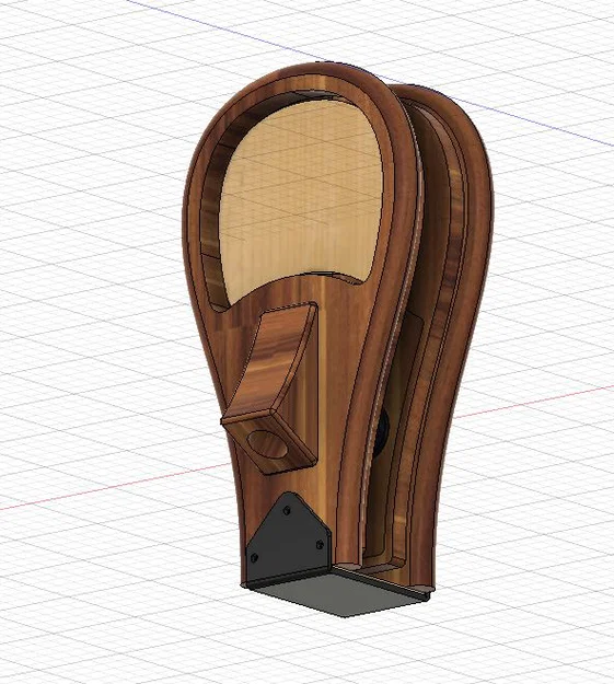 Bộ khung gỗ 3D cho túi khí thổi hơi (Bagpipes Bellows) chất lượng cao - Image 1