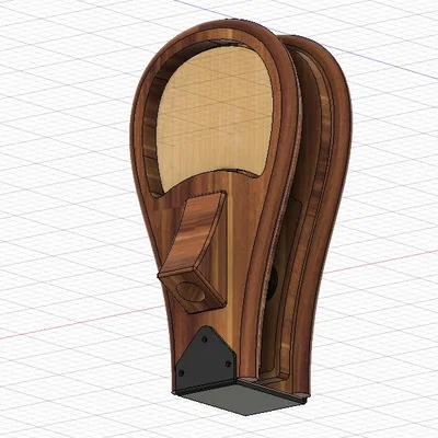 Bộ khung gỗ 3D cho túi khí thổi hơi (Bagpipes Bellows) chất lượng cao