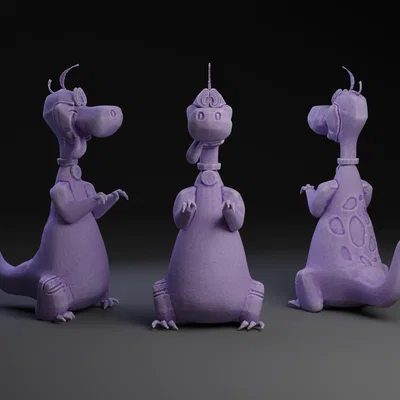 Mô hình 3D Dino The Flintstones - Khủng long hoạt hình đáng yêu