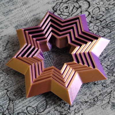 Star Fidget - Đồ chơi in 3D hình ngôi sao giải trí độc đáo