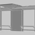 Nhà chờ Vienna & phụ kiện H0 1:87 Resin (Haltestellen-Häuser Wien) - Thumbnail 2