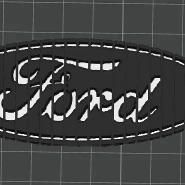 Móc khóa FORD dẻo (Flexi) / Print-in-Place