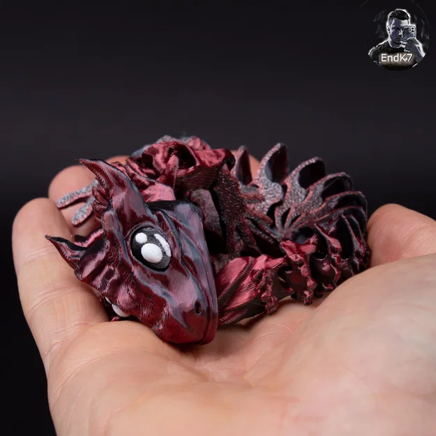 Rồng Con Glorious – Articulated – Print in Place – No Supports – Flexible – Fantasy - Image 2