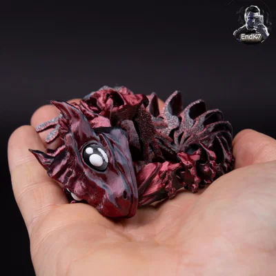 Rồng Con Glorious – Articulated – Print in Place – No Supports – Flexible – Fantasy