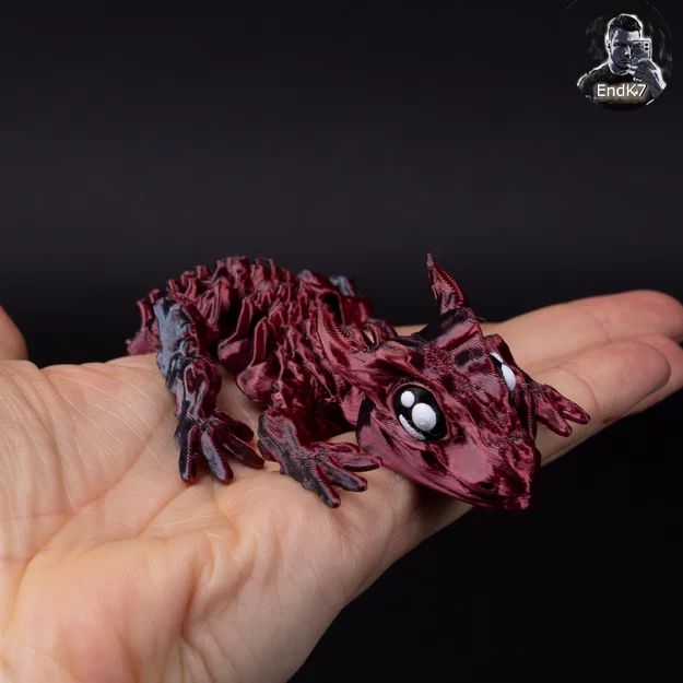 Rồng Con Glorious – Articulated – Print in Place – No Supports – Flexible – Fantasy - Image 4