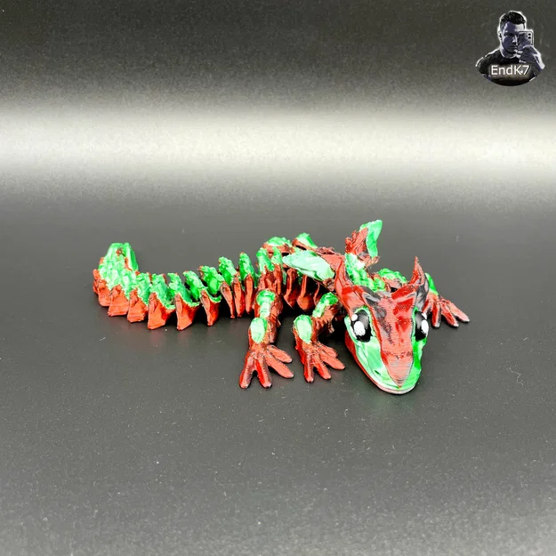 Rồng Con Glorious – Articulated – Print in Place – No Supports – Flexible – Fantasy - Image 9