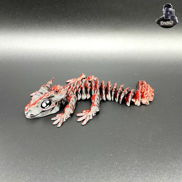 Rồng Con Glorious – Articulated – Print in Place – No Supports – Flexible – Fantasy - Image 11