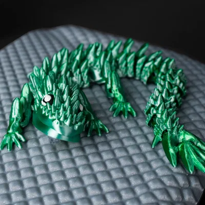Rồng Núi Gai Spiky Mountain Dragon – Khớp Nối – Print in Place – No Supports