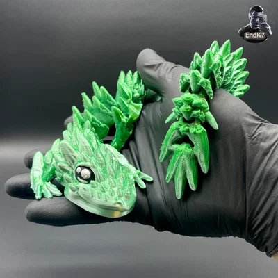 Rồng Núi Gai Spiky Mountain Dragon – Khớp Nối – Print in Place – No Supports